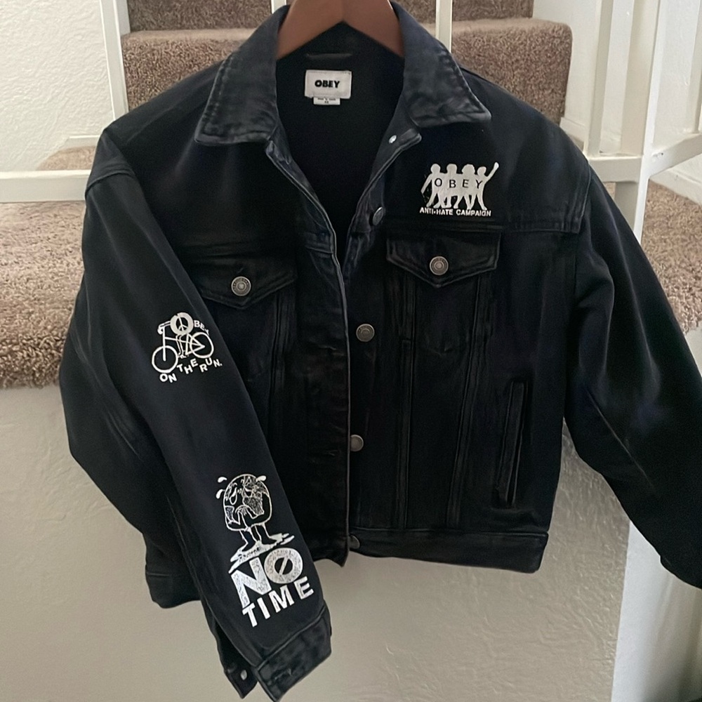 OBEY Dusty Black Denim Jacket